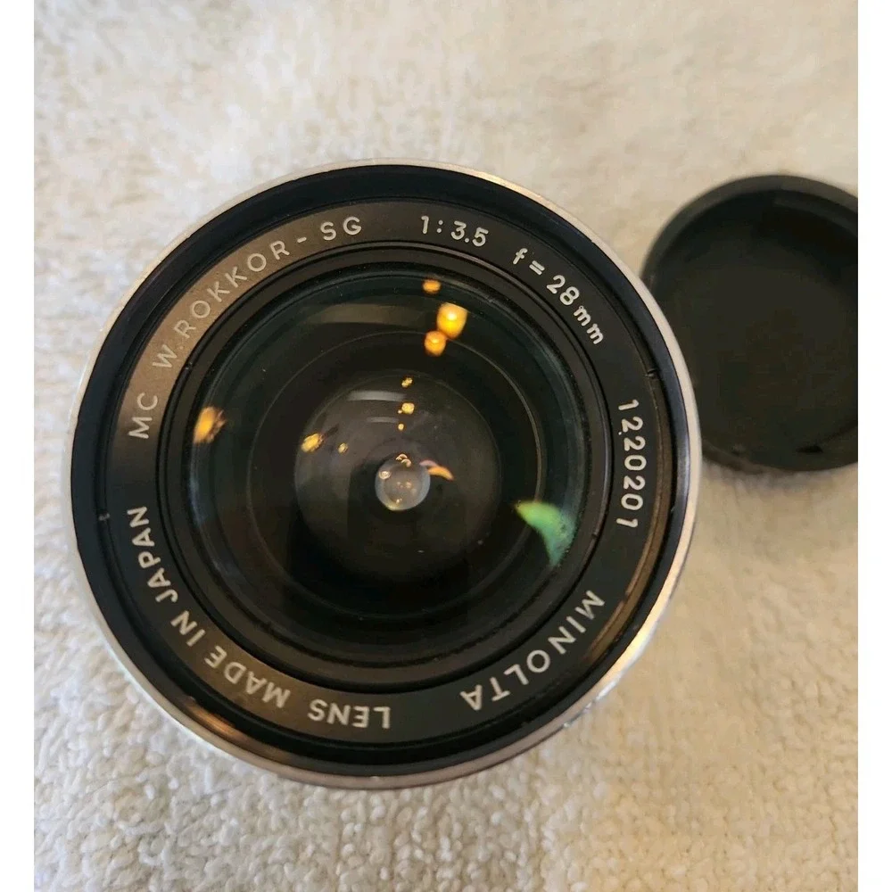 Vintage Minolta MC W.ROKKOR-SG 28mm f/3.5 Wide Angle Manual Focus Lens Japan EUC